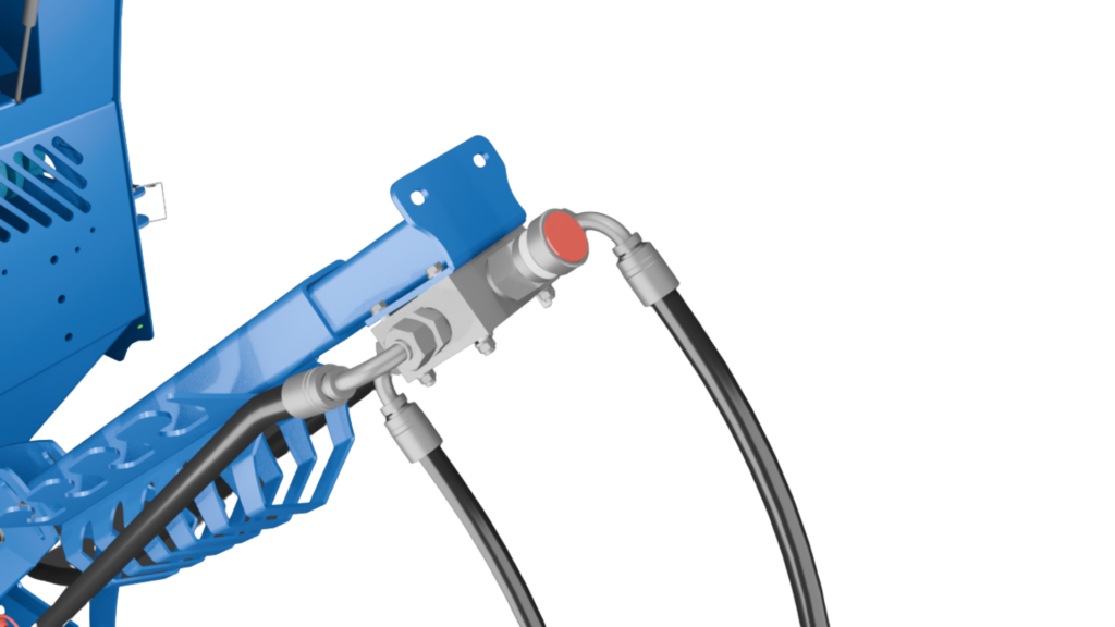 Hydrauliczna bezstopniowa regulacja posuwem taśmy